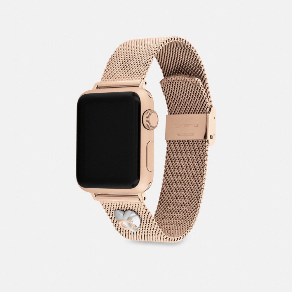 Rose Gold Coach Apple Watch® Strap, 38 Mm, 40 Mm And 41 Mm Women Watches | 197IPOQXW