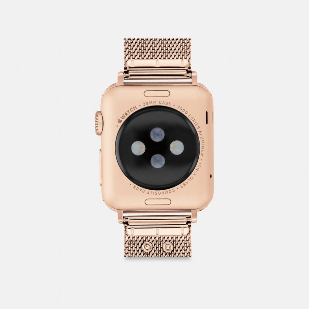 Rose Gold Coach Apple Watch® Strap, 38 Mm, 40 Mm And 41 Mm Women Watches | 197IPOQXW