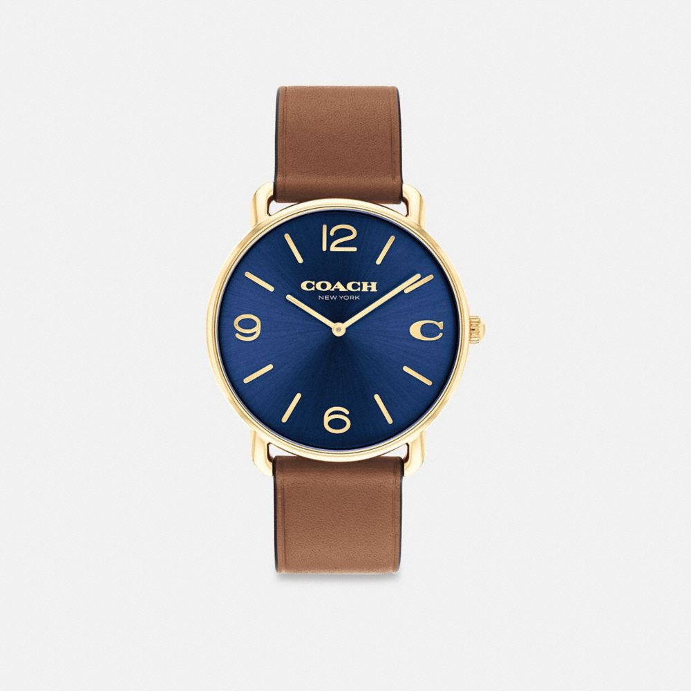 Saddle/Navy Coach Elliot Watch, 41 Mm Men Watches | 581KTVZMS