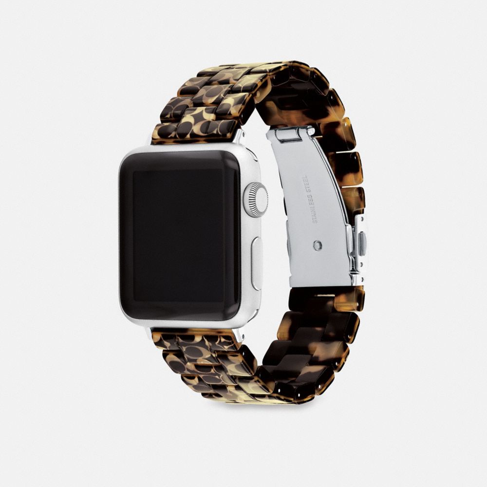 Signature Tortoise Coach Apple Watch® Strap, 38 Mm, 40 Mm And 41 Mm Men Watches | 725DPGBHR