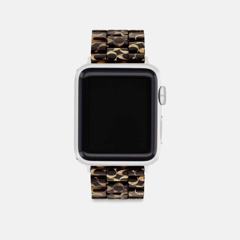 Signature Tortoise Coach Apple Watch® Strap, 38 Mm, 40 Mm And 41 Mm Men Watches | 725DPGBHR