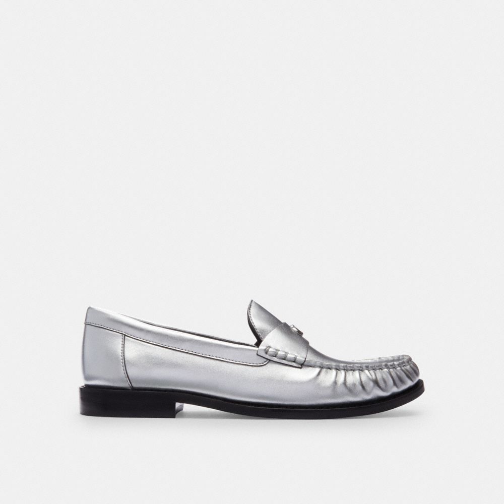 Silver Coach Jolene Loafer Women Flats & Loafers | 836YXOAUR