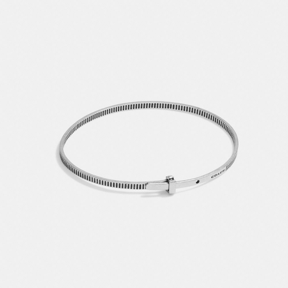 Silver Coach Sterling Silver Bangle Men Bracelet | 896ZJXRFG