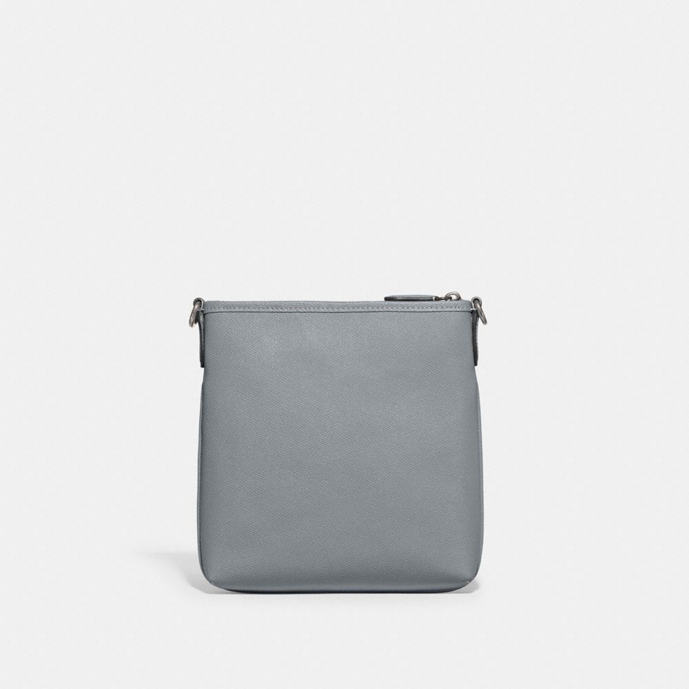 Silver / Grey Blue Coach Kitt Messenger Women Crossbody Bags | 650CEDGSN