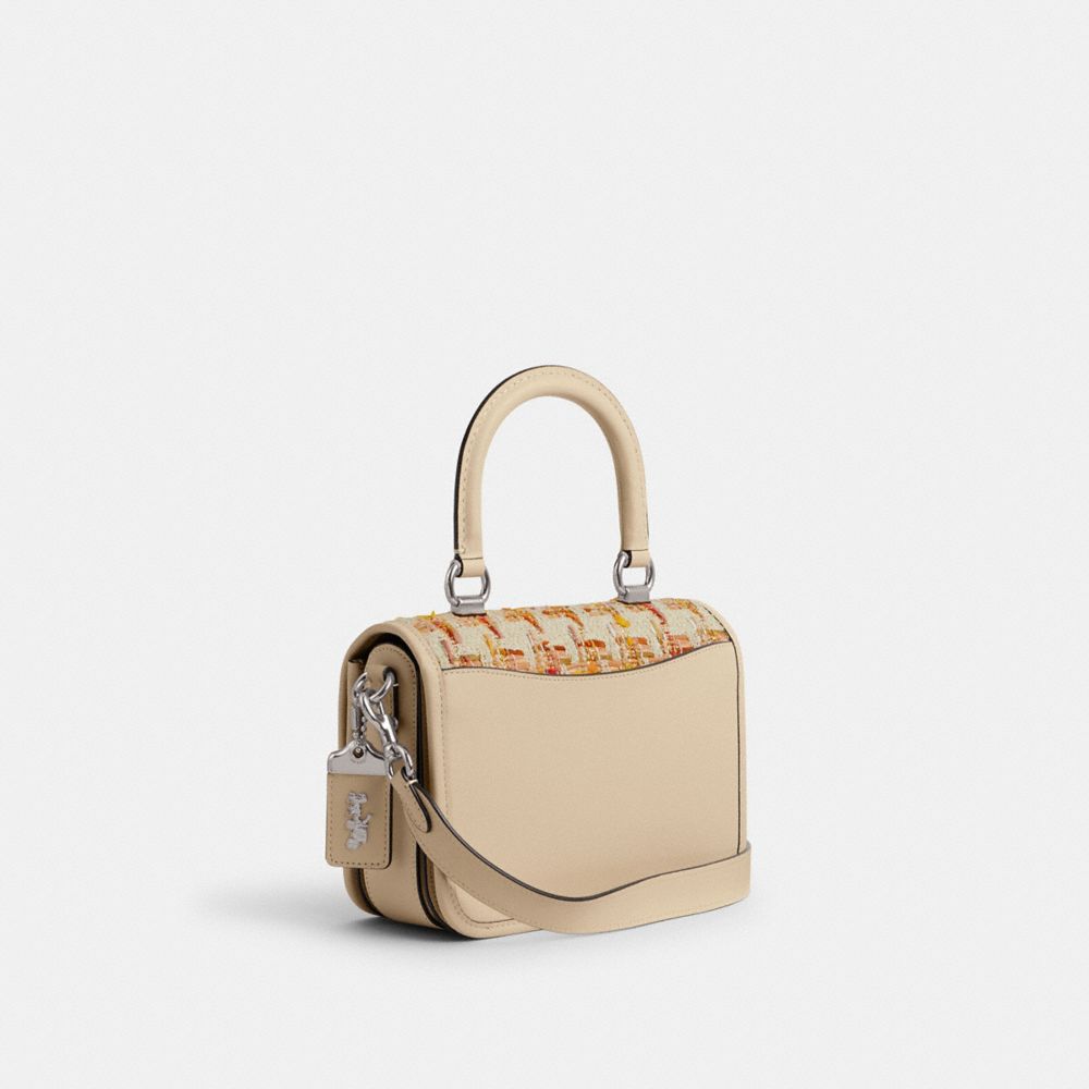 Silver / Multicolor Coach Rogue Top Handle Bag In Tweed Women Satchels & Top Handles | 951PGOLKC