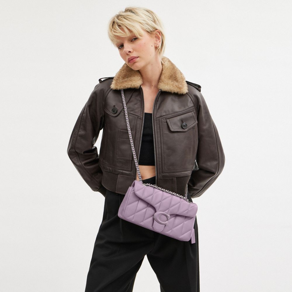 Silver / Purple Coach Tabby Shoulder Bag 26 With Quilting Women Shoulder Bags & Hobos | 489XPSHYZ