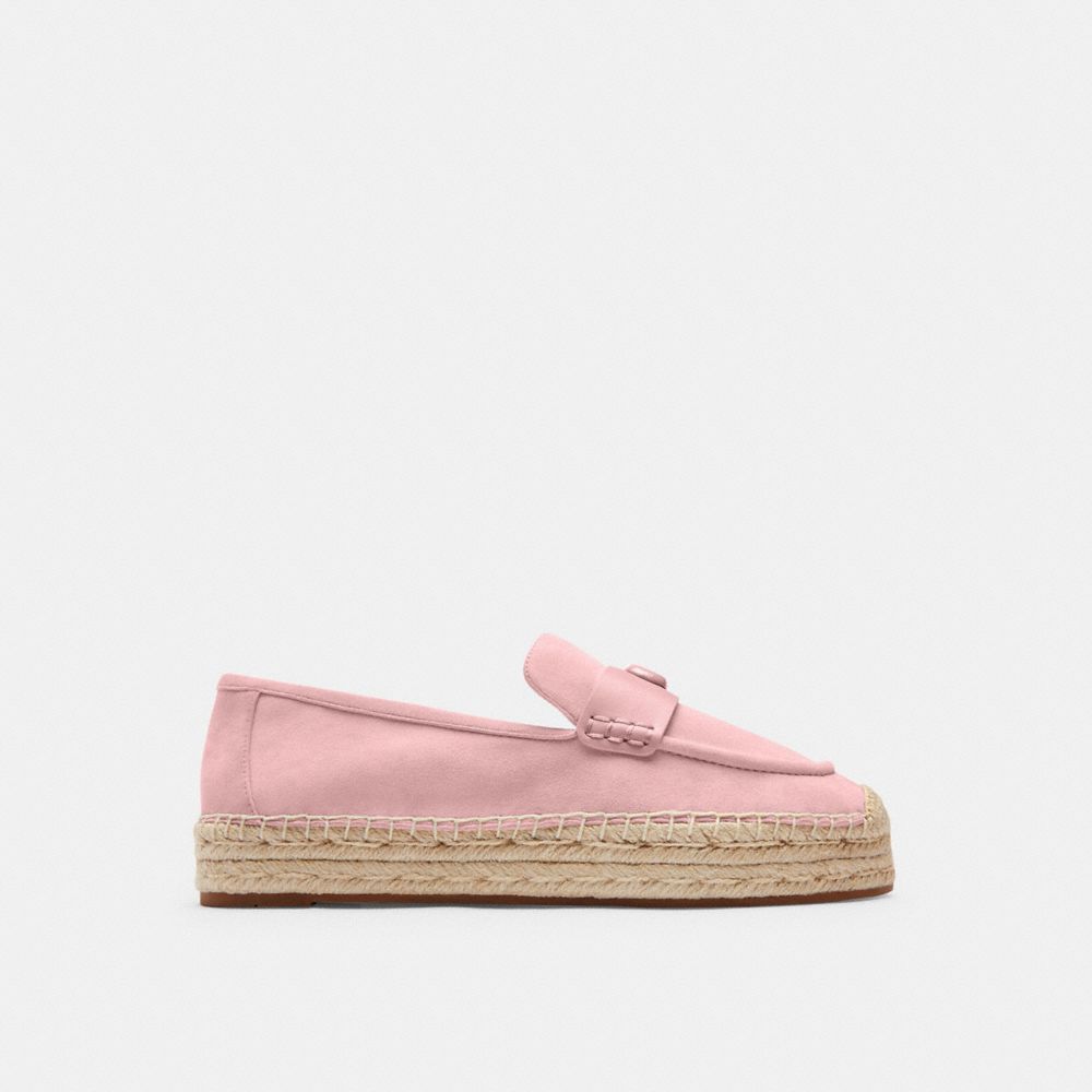 Soft Pink Coach Camilla Espadrille Women Flats & Loafers | 204GUJZEI