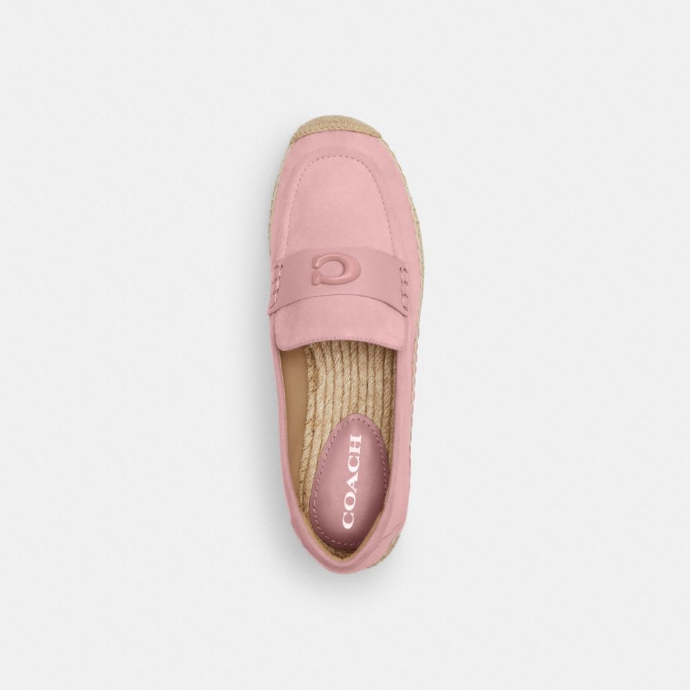 Soft Pink Coach Camilla Espadrille Women Flats & Loafers | 204GUJZEI