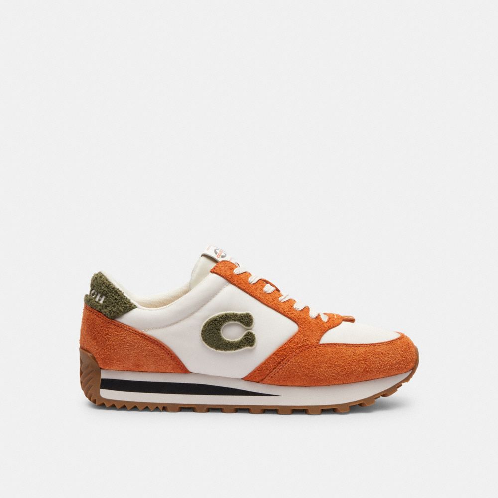 Spice Orange/Chalk Coach Runner Men Sneakers | 490ZPJMUY