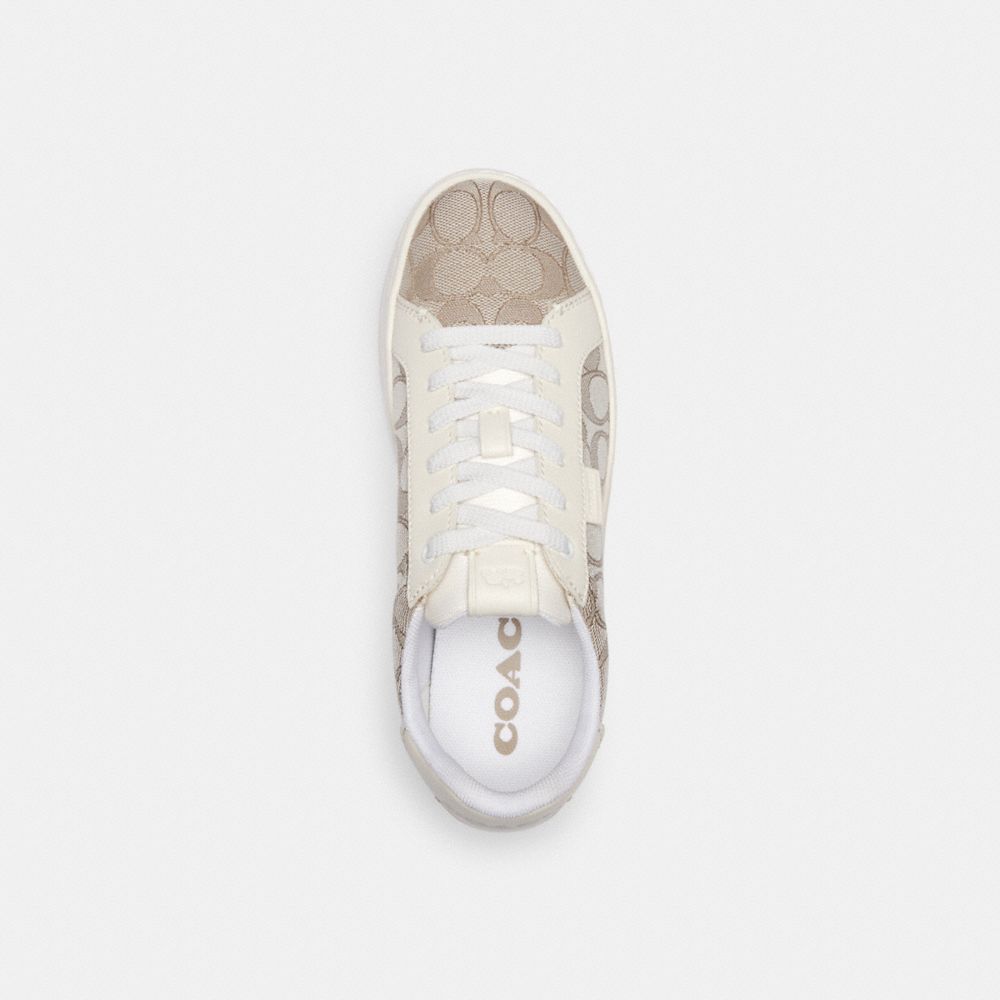 Stone/Chalk Coach Lowline Low Top Women Sneakers | 914HAUJYZ