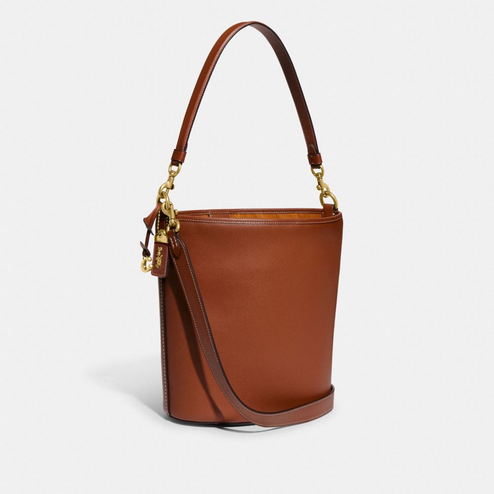 glovetanned leather/Brass/1941 Saddle Coach Dakota Bucket Bag Women Shoulder Bags & Hobos | 038EXNPUF