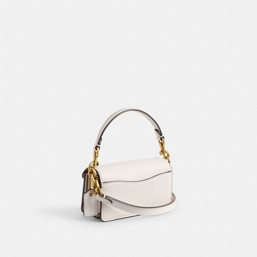 polished pebble leather/Brass/Chalk Coach Tabby Bag 12 Women Crossbody Bags | 285PQSEJD